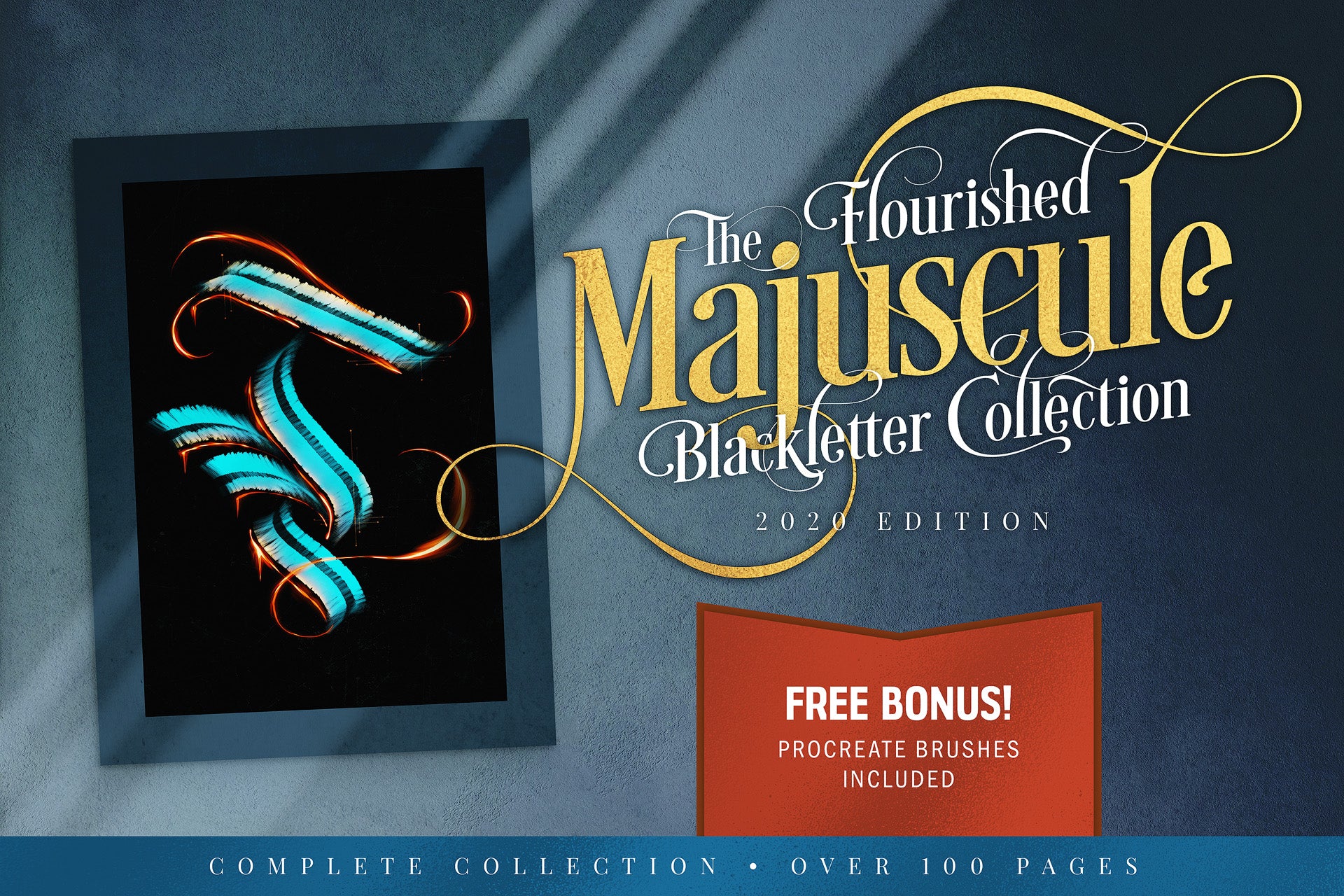 The Flourished Majuscule Blackletter Collection