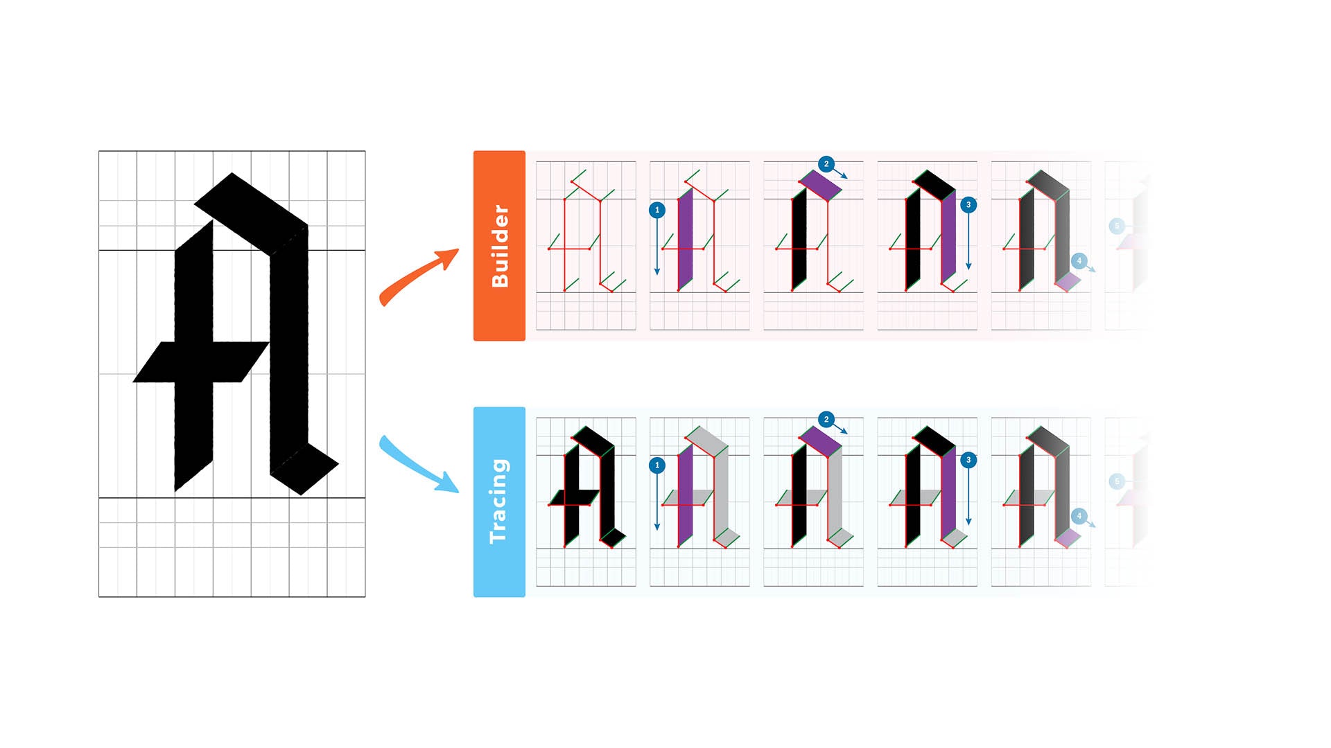 Blackletter Builder Uppercase Alphabet