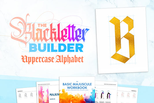 Blackletter Builder Uppercase Alphabet