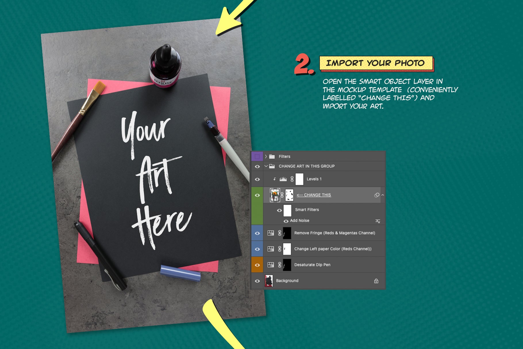 Incredible Magic Mockups Vol 1 - Black Paper Collection