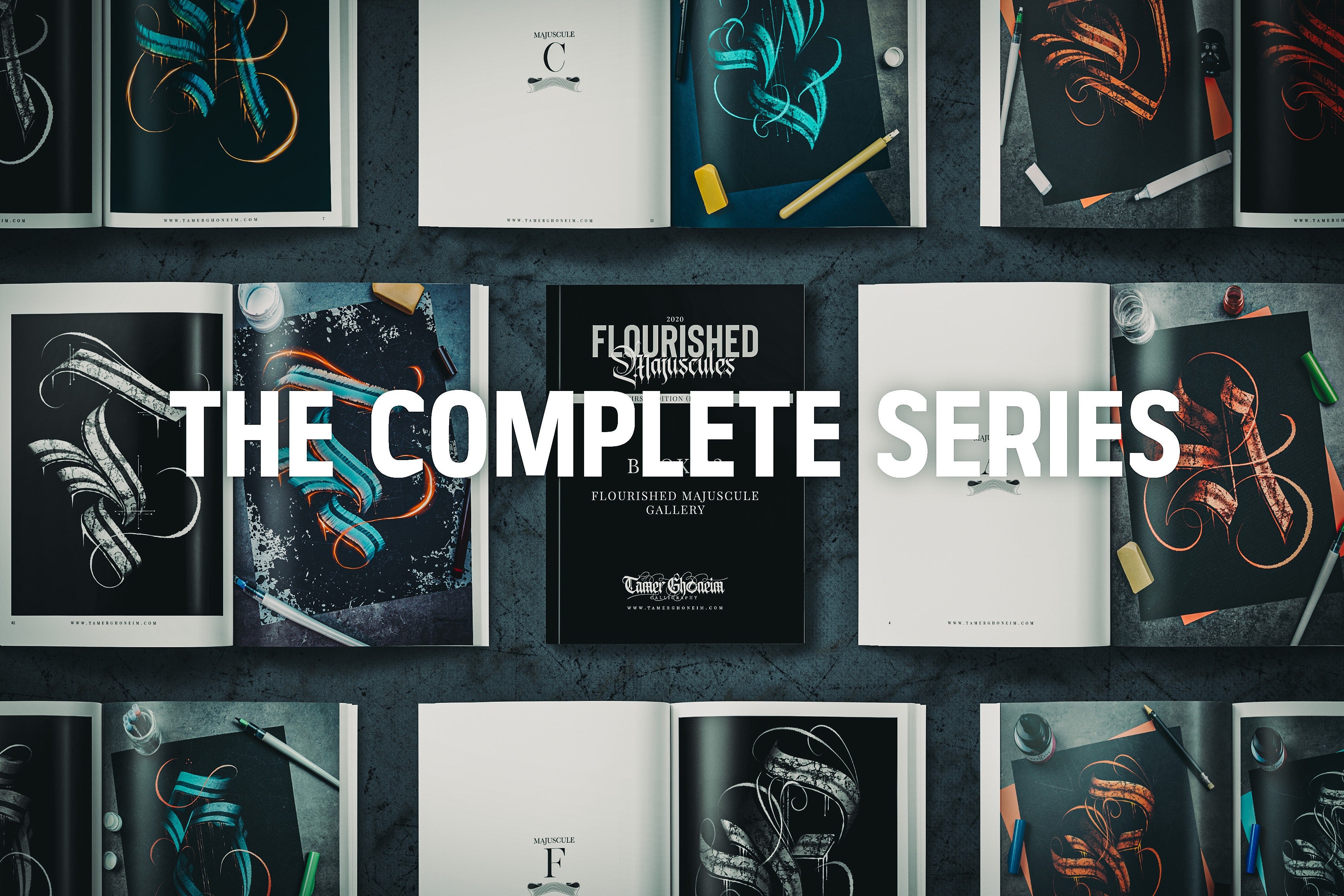 The Flourished Majuscule Blackletter Collection