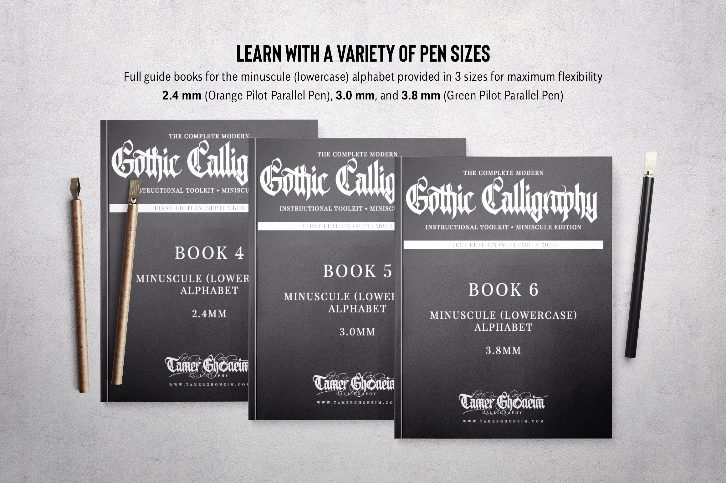 The Modern Gothic Calligraphy Instructional Toolbox (Lowercase Alphabet Edition)