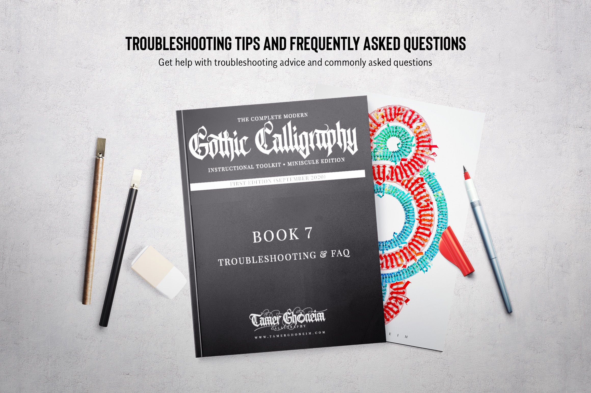 The Modern Gothic Calligraphy Instructional Toolbox (Lowercase Alphabet Edition)