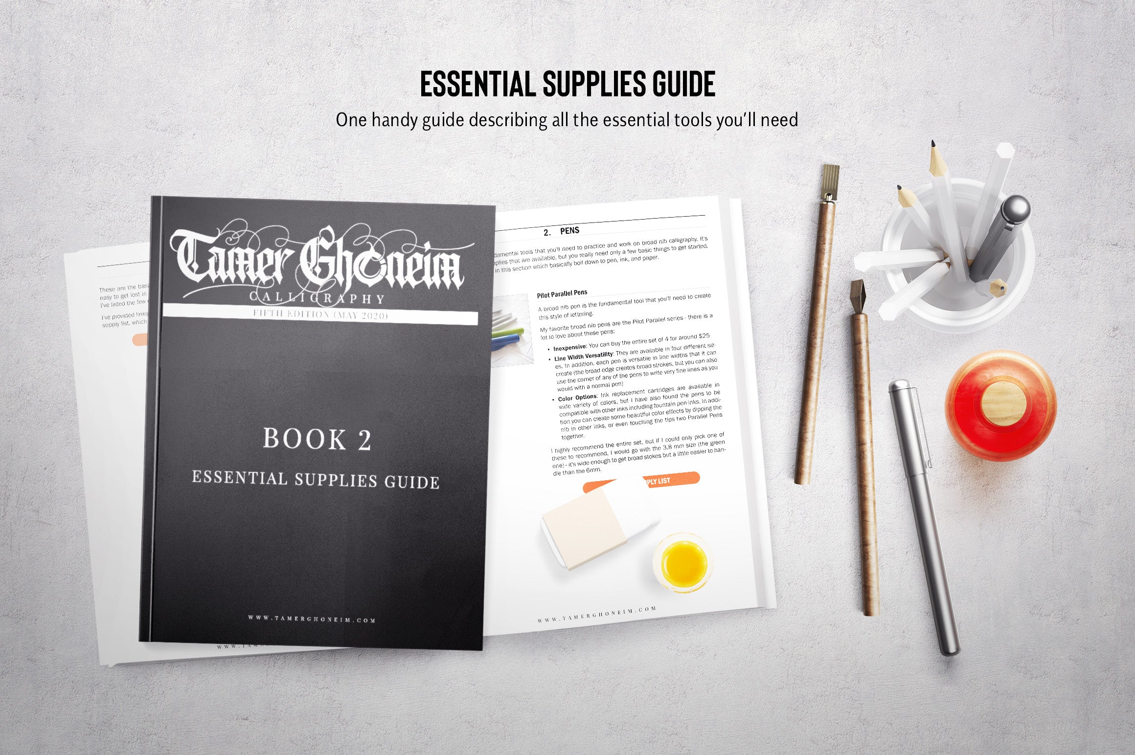 The Modern Gothic Calligraphy Instructional Toolbox (Lowercase Alphabet Edition)