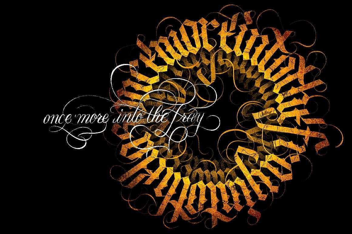 The Marble Gothic Calligraphy Brush Toolkit