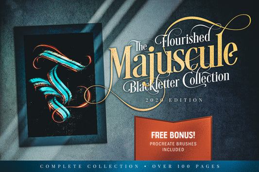 The Flourished Majuscule Blackletter Collection