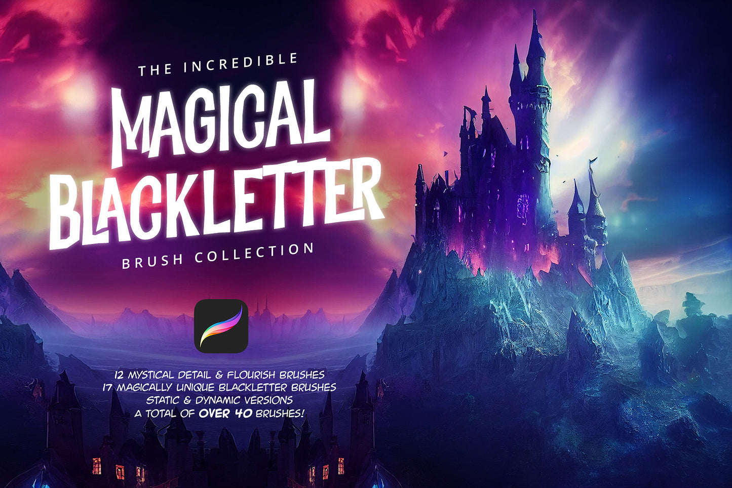 The Magical Blackletter Brush Collection