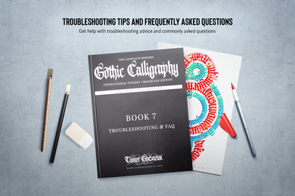 The Modern Gothic Calligraphy Instructional Toolbox (Uppercase Alphabet Edition)