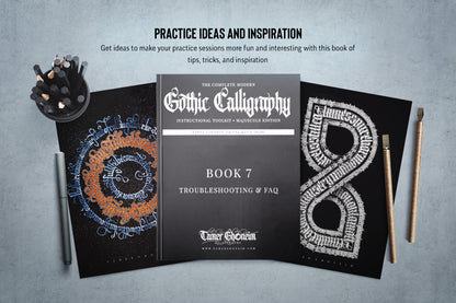 The Modern Gothic Calligraphy Instructional Toolbox (Uppercase Alphabet Edition)